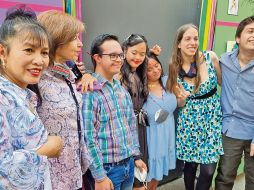 De izquierda a derecha: Melanie Beloncio, Carmen Parada, José David Inda Guzmán, Lupita Zamora, María Fernanda Solórzano, Victoria Cristina Rodríguez y Juan Pablo Barajas. EL INFORMADOR/R. Solís