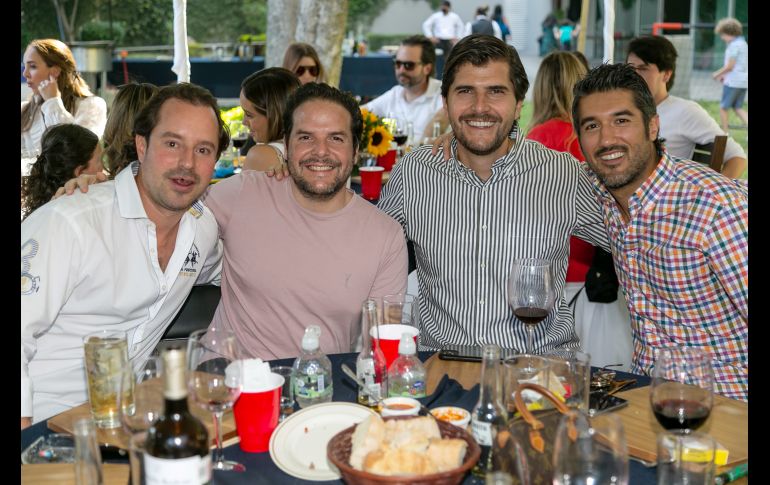 Pablo Franco, Xavier Garciamendez, Alejandro Michel y Jorge Martínez. GENTE BIEN JALISCO/ Jorge Soltero