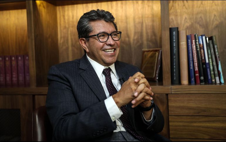 Ricardo Monreal también se reunió con el actual gobernador de Nuevo León, Samuel García. SUN/ARCHIVO
