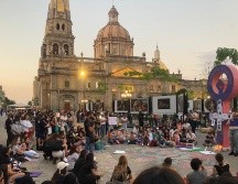 Protesta en Jalisco que se realiza en el Centro Histórico luego de darse a conocer la muerte de Debanhi. EL INFORMADOR/ M. VEGA