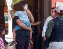 El menor estaba deambulando en las cercanía de la Presidencia Municipal. ESPECIAL