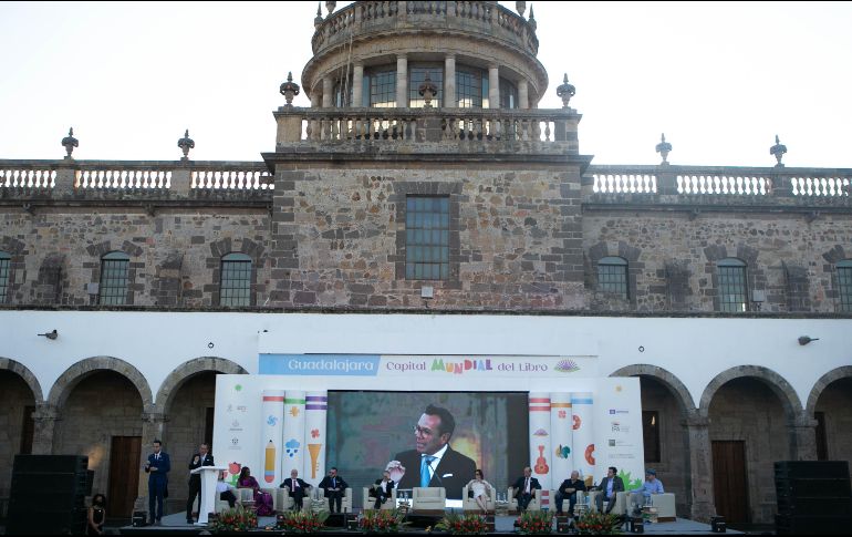 Este sábado se hizo la declaratoria oficial de Guadalajara como la Capital Mundial del Libro 2022 con el Instituto Cultural Cabañas como escenario. EL INFORMADOR / G. GALLO