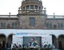 Este sábado se hizo la declaratoria oficial de Guadalajara como la Capital Mundial del Libro 2022 con el Instituto Cultural Cabañas como escenario. EL INFORMADOR / G. GALLO