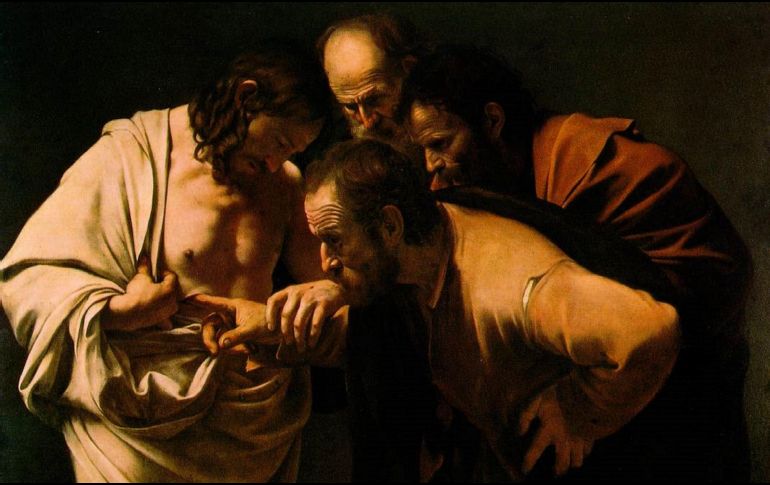 «Tú crees porque me has visto; dichosos los que creen sin haber visto». WIKIMEDIA/«La incredulidad de Tomás», de Caravaggio