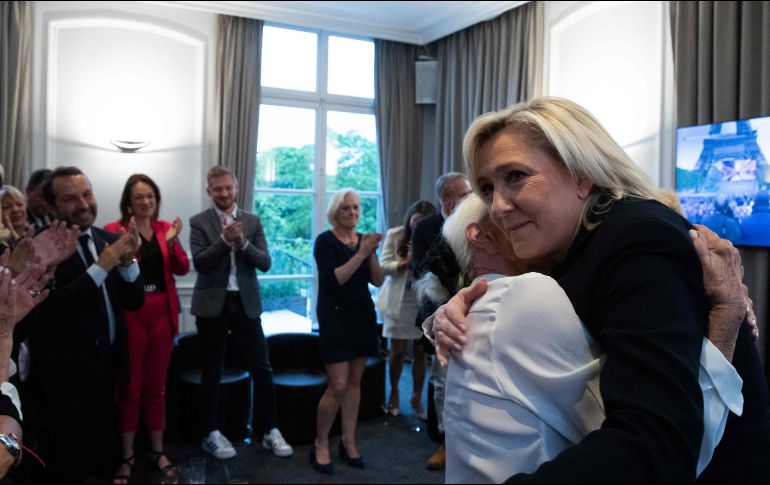 CANDIDATA. Le Pen acfeptó su derrota en las urnas y agradeció a todos sus colaboradores.