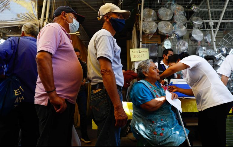Jornada de vacunación anticovid en los mercados de la Merced y Sonora, en la Ciudad de México. SUN/D. Sánchez