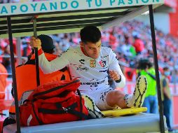 Aldo Rocha se resintió el domingo en el duelo frente a Toluca. IMAGO7