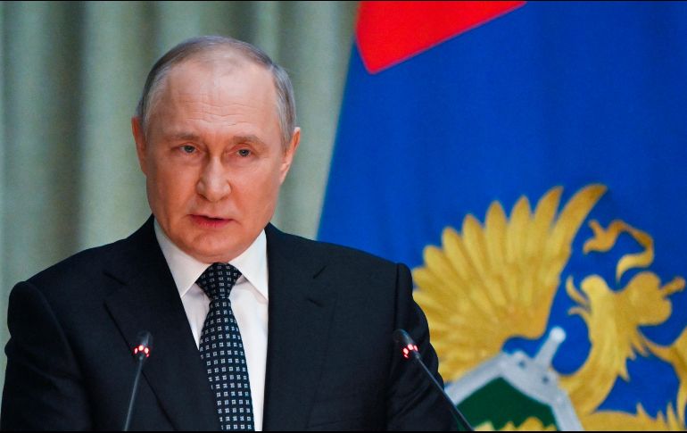 El presidente ruso, Vladimir Putin, ha sido objeto de sanciones internacionales por la invasión a Ucrania. AP/S. Gubeyev