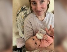 Valeria, con la bebé Kira, dijo que había alcanzado 