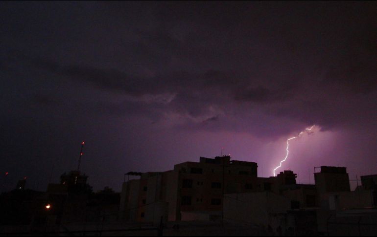 Se prevé lluvia eléctrica para esta noche en Guadalajara. EL INFORMADOR/ ARCHIVO