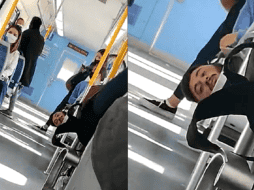La misteriosa manera en que un pasajero terminó atrapado en su asiento se volvió viral. TWITTER: @juan_andress22