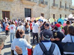 Los inconformes pidieron que el Congreso estatal remita un exhorto al Poder Ejecutivo para que derogue el reglamento que permite el cambio de identidad de género a menores de edad. EL INFORMADOR / R. Rivas