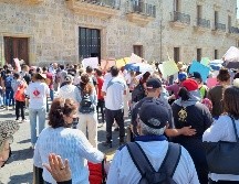 Los inconformes pidieron que el Congreso estatal remita un exhorto al Poder Ejecutivo para que derogue el reglamento que permite el cambio de identidad de género a menores de edad. EL INFORMADOR / R. Rivas