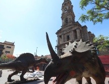 Se trata de dinosaurios de animatronics que se podrán disfrutar hoy sábado 30 de abril y domingo 1 de mayo, de las 12:00 a las 21:00 horas. ESPECIAL / Gobierno de Guadalajara