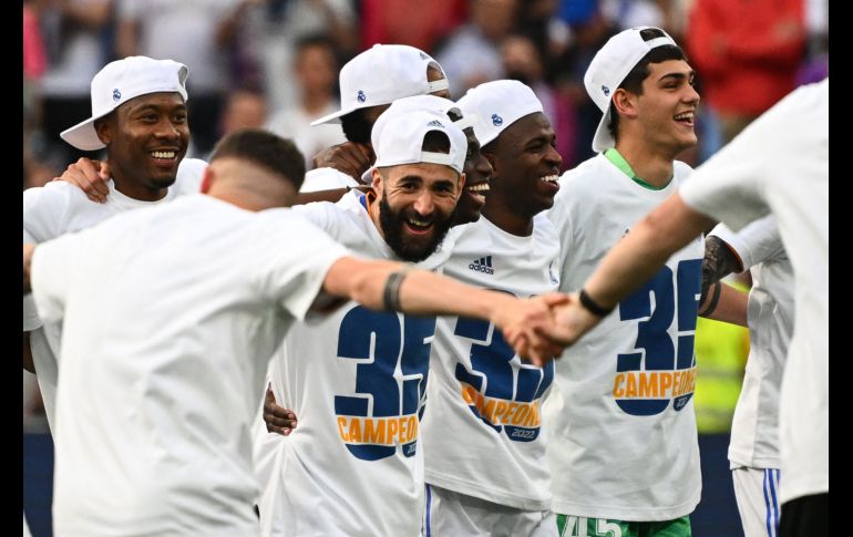 El Real Madrid ganó su título número 35 de LaLiga; es el máximo ganador de España. AFP/G. BOUYS