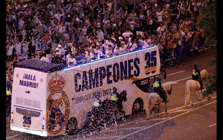 El Real Madrid ganó su título número 35 de LaLiga; es el máximo ganador de España. J. HIDALGO