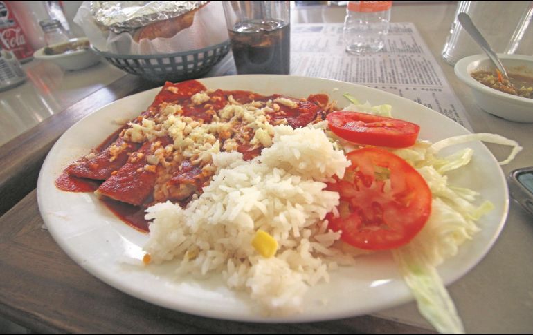 Enchiladas zacatecanas. Una de las especialidades de la casa. EL INFORMADOR/F. González
