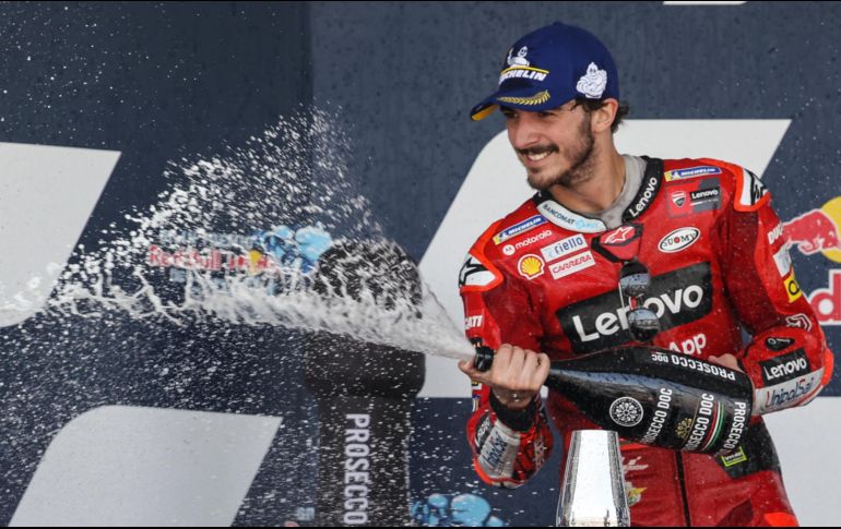 Francesco Bagnaia (Ducati Lenovo Team) hizo valer la 'pole position'. EFE/R. RÍOS