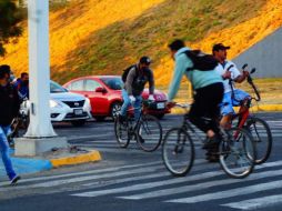 Por la ciclovía de Avenida Guadalupe transitan 351 mil personas. ESPECIAL/ Embajada Británica en México