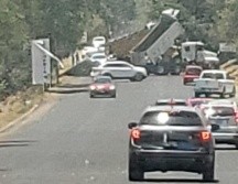 Hubo cuatro bloqueos en Mazamitla, luego de la balacera registrada ayer en ese municipio. ESPECIAL