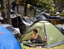 El campamento de migrantes era uno de los muchos que proliferaron en los principales cruces de la frontera entre México y Estados Unidos. AFP / ARCHIVO