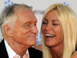 Hefner y Harris se casaron a principios de este año. ARCHIVO /