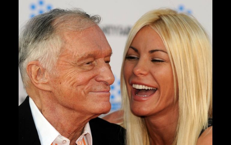 Hefner y Harris se casaron a principios de este año. ARCHIVO /