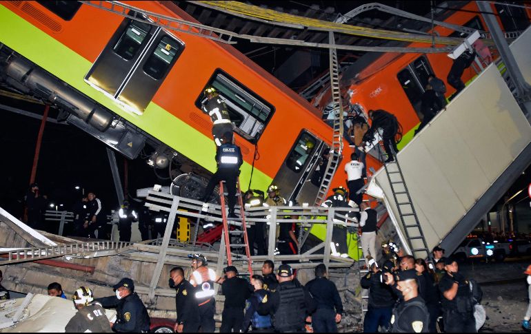 El colapso de la Línea 12 dejó 26 muertos. AFP/ARCHIVO