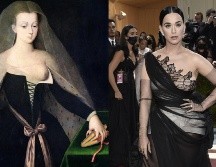 El aplaudido vestido Oscar de la Renta usado por Katy Perry en la Met Gala 2022, se inspiró en la pintura de una mujer que vivió a mediados de 1400. AP/ Evan Agostini
