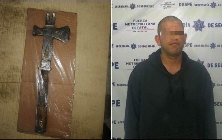 Por estos hechos, en el lugar fue detenido Pablo “N”, de 33 años de edad. ESPECIAL