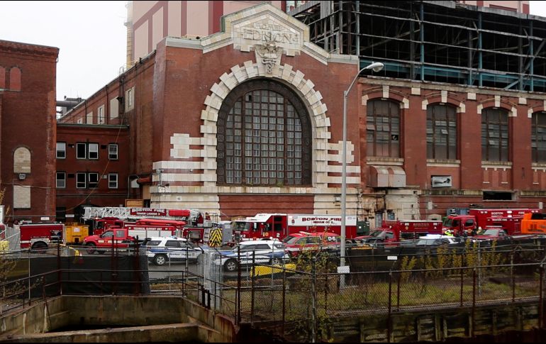 Es el segundo derrumbe que ocurre este año en un sitio en construcción en Boston. AP/S. Cahill-The Boston Herald