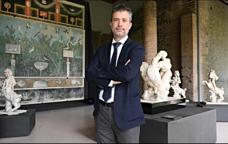 Gabriel Zuchtriegel, director alemán del sitio arqueológico de la antigua ciudad romana. AFP/A. Solaro