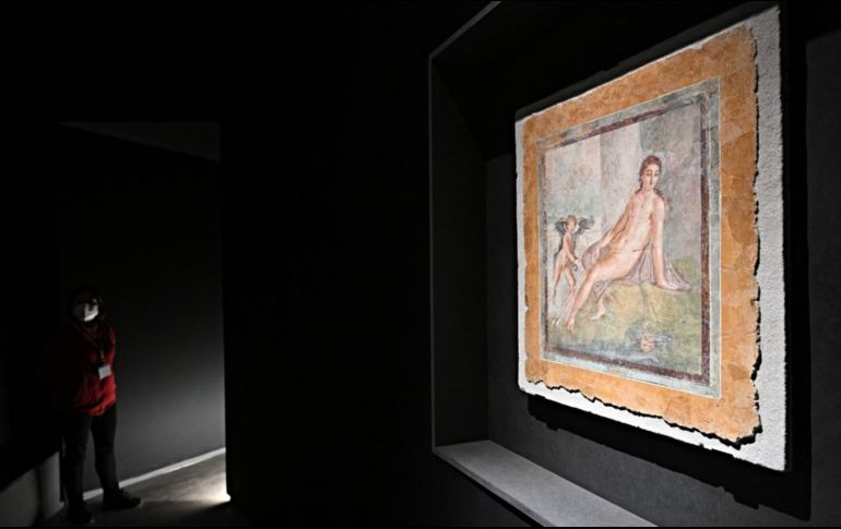 Alrededor de 70 piezas componen la colección de la exposición de Pompeya. AFP/A. Solaro