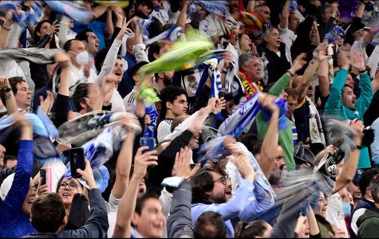 Real Madrid consiguió su pase a la Final con el empuje de su gente. AFP/J. SORIANO
