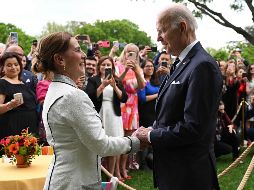 México, aseguró Biden en presencia de Gutiérrez Müller, en el evento realizado en el Jardín de las Rosas, 