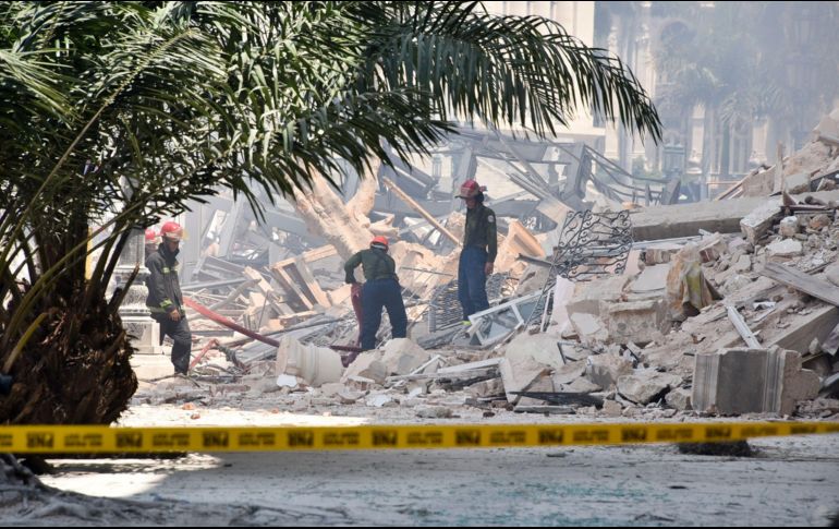 Esta mañana se registró un explosión en el hotel Saratoga, en La Habana, Cuba. AFP / A. Roque