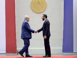 La visita oficial de López Obrador a El Salvador finalizará con un mensaje a representantes a los medios de comunicación. AFP/M. Recinos