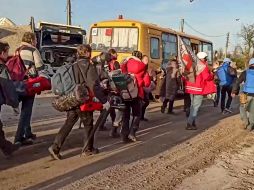 La ONU y la Cruz Roja llevan a cabo las labores de desalojo en Mariúpol. EFE/Servicio de Prensa del Ministerio Ruso de Defensa