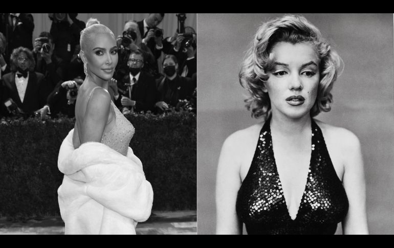 Kim Kardashian usó el vestido verde que Marilyn Monroe llevó a los Globos de Oro en 1962. AP/ Evan Agostini