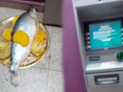 El ritual fue encontrado en un cajero automático de La Rioja. INSTAGRAM/Catamarcauno