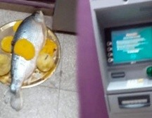 El ritual fue encontrado en un cajero automático de La Rioja. INSTAGRAM/Catamarcauno