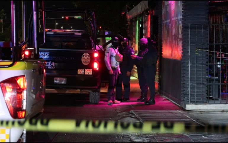 La balacera ocurrió anoche en la zona de bares de la ciudad de Cancún. EFE