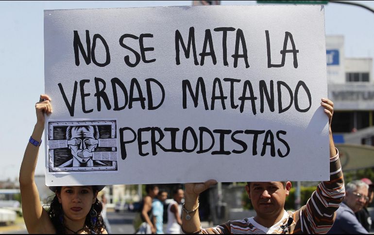 Este año suman 11 periodistas asesinados en el país. EL INFORMADOR/ ARCHIVO