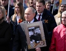En la celebración de la victoria sobre los nazis, Putin instó a sus soldados a seguir defendiendo a Rusia con honor y fortaleza. AP/A. Zemlianichenko