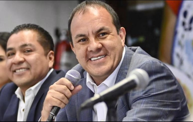 El gobernador de Morelos, Cuauhtémoc Blanco Bravo, declará como persona no grata a su antecesor Graco Ramírez Garrido Abreu. ESPECIAL