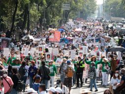 Las marchas del 10 de mayo se centraron en que, con la situación con las personas desaparecidas, en México no hay nada que celebrar. SUN