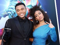 Chosen Jacobs y Lexi Underwood en la presentación de “Sneakerella”. AFP/A. Holmes