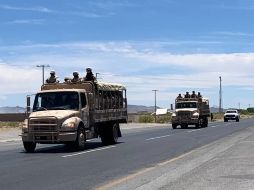 Fueron cinco unidades del Ejército las que llegaron a la frontera y se trasladaron al Noveno Regimiento de Caballería de Ciudad Juárez. SUN/ARCHIVO