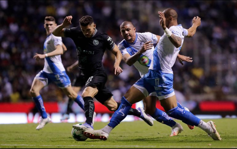 La Ida de la Liguilla entre los de Coapa y los Camoteros fue una lucha en medio campo, y los equipos no pasaron del empate 1-1 en el Estadio Cuauhtémoc. IMAGO7