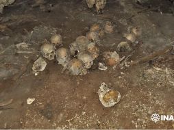 Este no es el primer hallazgo así, en 1980  se hizo un descubrimiento similar donde encontraron 124 cráneos. INAH/ https://n9.cl/7lch4
